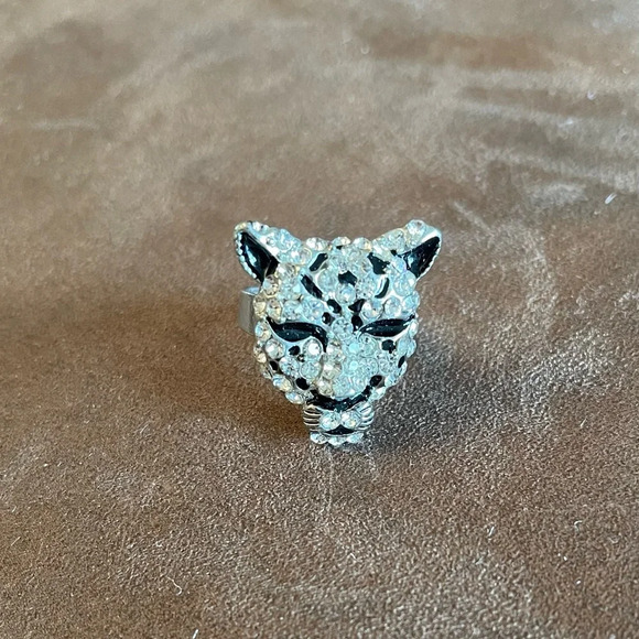 NWT Tiger Stainless Steel Adjustable Ring - Picture 1 of 8